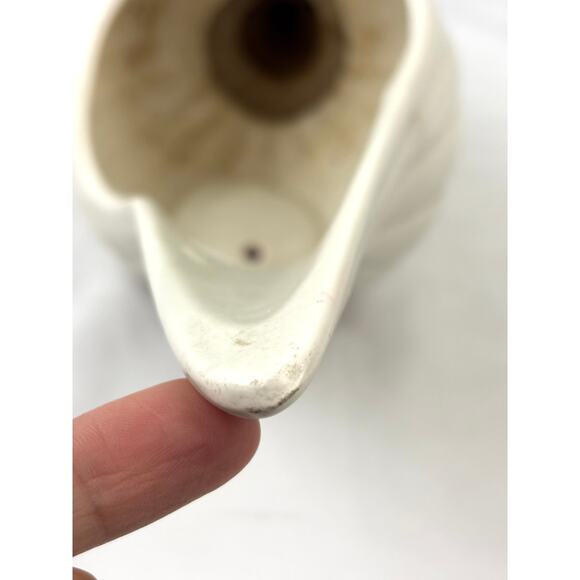 Vintage Fitz & Floyd Seashell Planter Vase MCM Cottagecore Ceramic Japan 17" - Picture 7 of 16